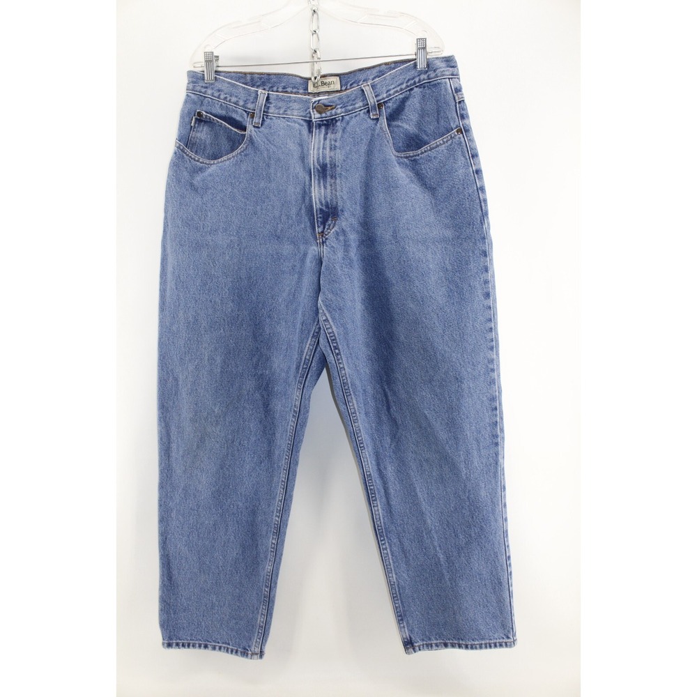 LL Bean Double L Relaxed Fit Straight Leg Denim Jeans Men's 36x30 (Tag 37x30) #2